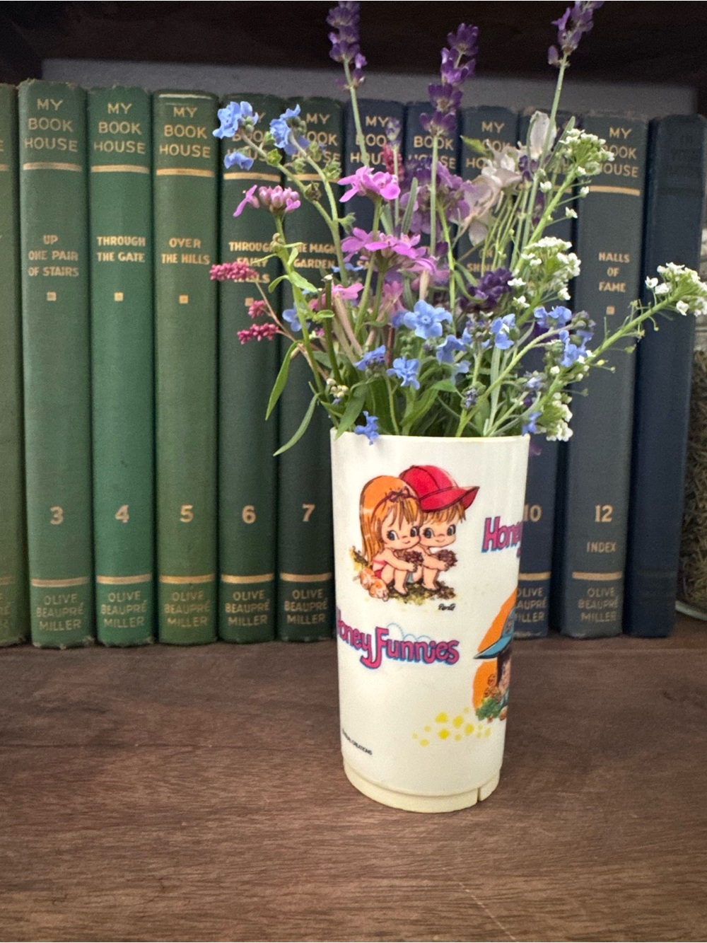 Vintage 1970s Honey Funnies Tumbler Kitsch Retro Kidcore USA